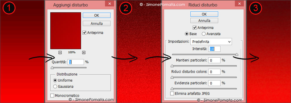 Correggere il Banding in Photoshop con Dithering e Riduzione Rumore